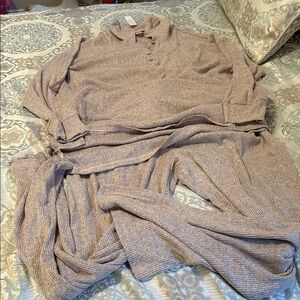VENUS Taupe Knit Lounge Set
